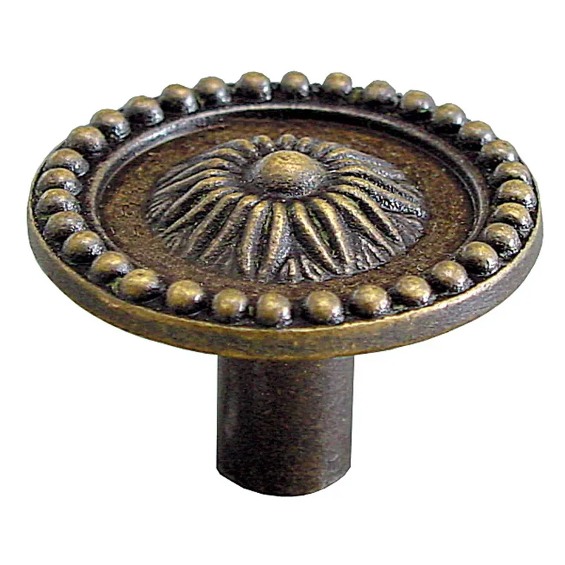 Buton pentru mobila, metalic, alamit antic, M 482.12.29, 26 x 20 mm buc