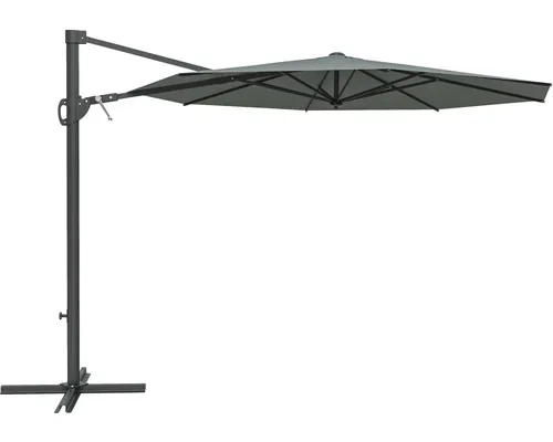 Umbrelă terasă suspendată Soluna Beaujeu Ø 300 cm H 248 cm 220 g/mp gri buc