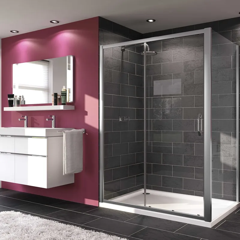 Usa culisanta pentru cabina dus, sticla, Huppe X1 GT 1200 AP 2140402, 120 x 190 cm buc