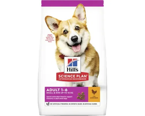 Hrană uscată pentru câini Hill's SP Canine Adult Small & Mini cu pui 6 kg buc