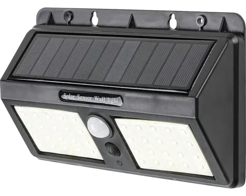 Lampă solară cu LED Rabalux Ostrava 225 lumeni 4000K, senzor de mișcare, plastic negru buc