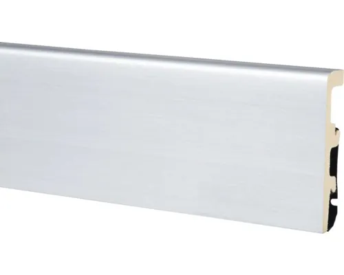 Plintă duropolimer Arbiton Integra aluminiu 2400x20x80 mm buc