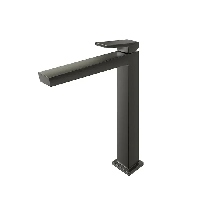 SQUARE BRUSHED TITANIUM BATERIE LAVOAR INALTA