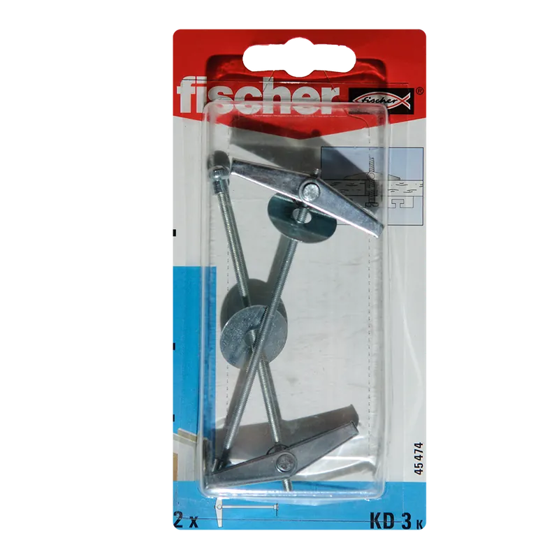 Ancora basculanta KD 3K pentru fixari in pereti din gips-carton, L 95 mm, 2 buc