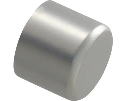 Capăt Gardinia Tryton argintiu satin Ø 19 mm, set 2 buc.