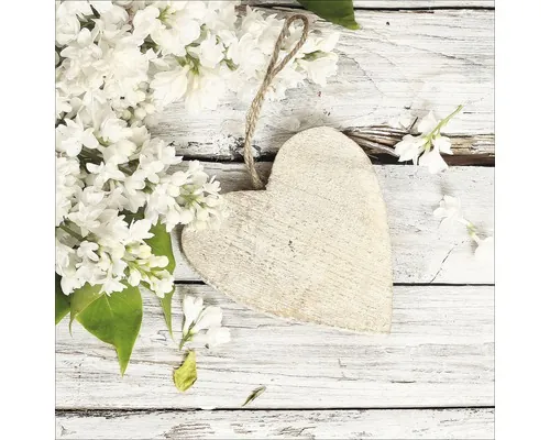 Tablou sticlă Pure Living White Spring II 30x30 cm buc