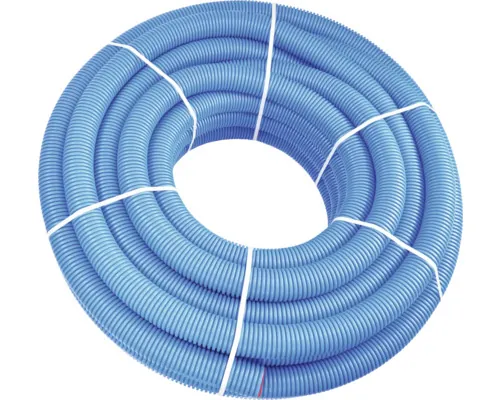 Tub flexibil albastru HDPE Regulus pentru sisteme de ventilație, tratament antibacterian, Ø75 mm, colac 50m buc