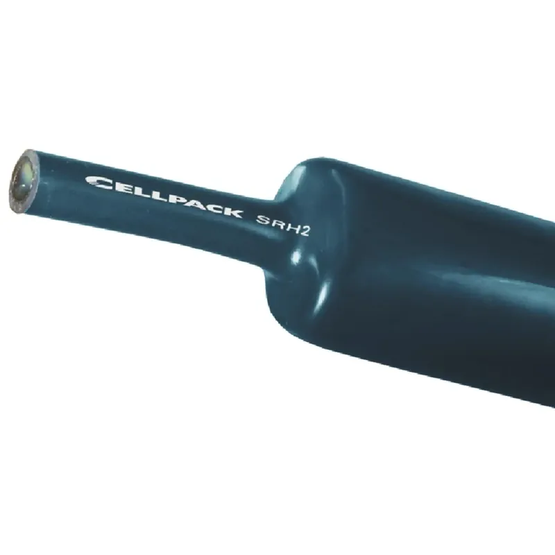 Tub termocontractabil mediu Cellpack 135859, tip SRH2, cu adeziv, negru, 63 - 19 / 1000 mm buc