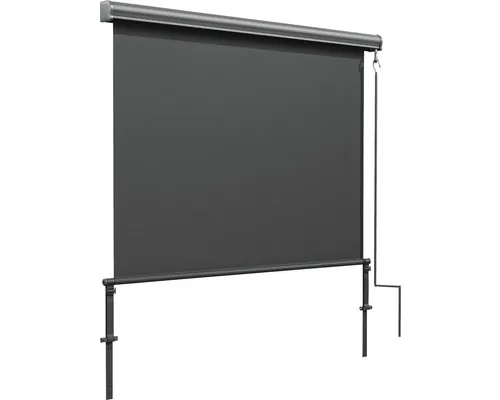 Marchiză/Copertină retractabilă manuală verticală 1,4x2,5 m poliester antracit buc