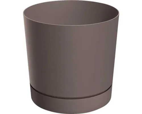 Mască ghiveci Tubo plastic Ø 19,9 cm H 19,6 cm bej marsala buc