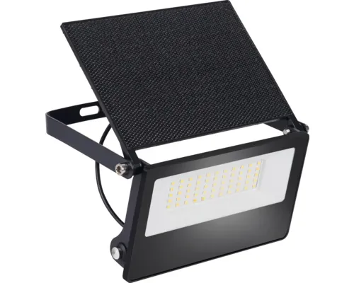 Proiector solar cu LED 1000 lumeni 4000K, plastic negru buc
