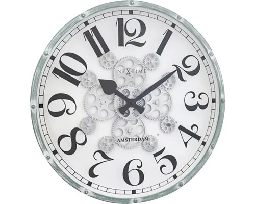 Ceas perete NeXtime Henry alb Ø 50 cm buc