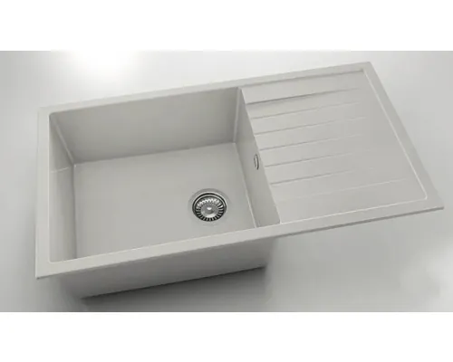 Chiuvetă bucătărie marmură compozită 1 cuvă FAT Avangard 229 49x90 cm cu picurător Granit polar reversibilă buc