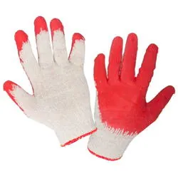 Manusa latex cu poliester-BBC subtire/rosu-9 L210609P