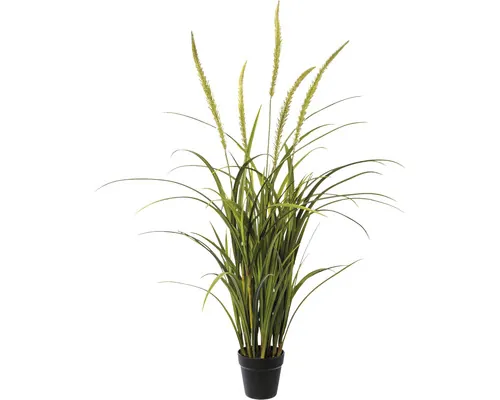 Plantă artificială Miscanthus în ghiveci H 120 cm verde buc