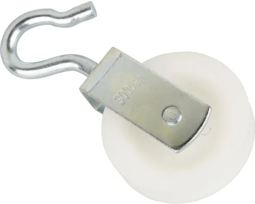 Cârlig cu scripete Mamutec pentru frânghii max. Ø8mm, rolă poliamidă buc