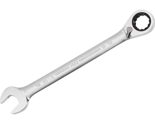 Cheie combinată Mob 15mm, fixă & inelară cu clichet reversibil, crom-vanadiu buc