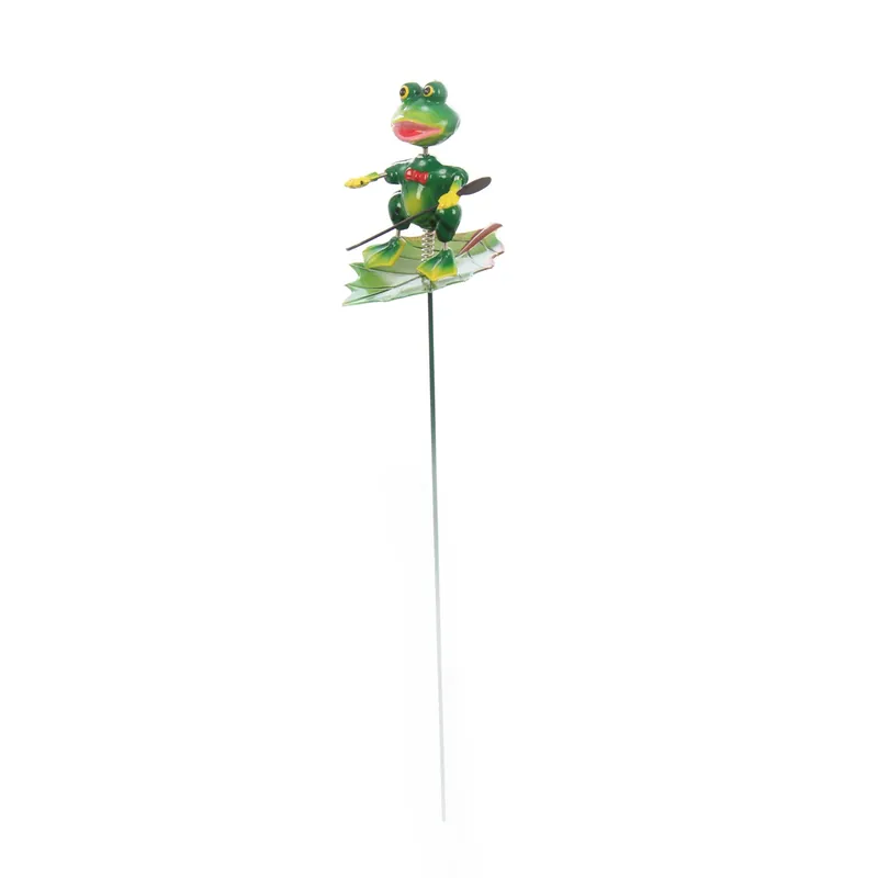 Figurina broasca T1, din PVC, decoratiune gradina, H 21 cm buc
