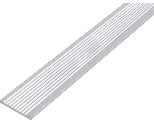 Platbandă aluminiu canelată Alberts 40x3 mm, lungime 1m buc