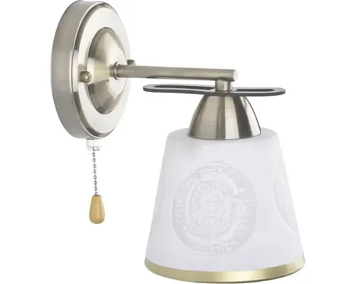 Aplică perete interior Klausen Alba E27 max. 1x15W, alb/bronz buc