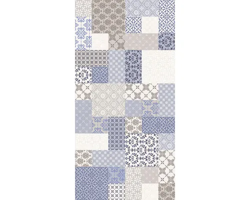 Faianță decorativă Kai Ceramics Tessuto Patch Cream lucios rectificată 30x60 cm pac