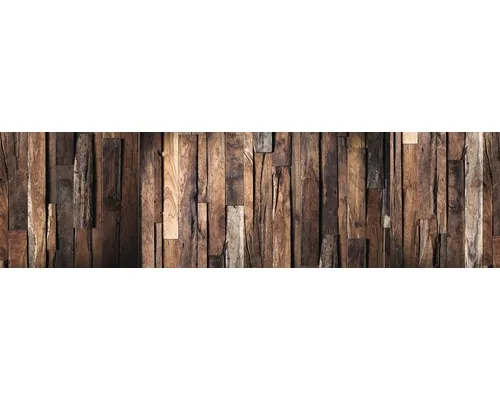 Panou bucătărie mySpotti Splash Rustical Wood folie PVC rigidă 220x60 cm buc