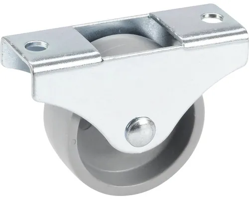 Roată metalică & poliamidă Tarrox Ø45mm, placă fixare 67x24 mm, cu rulment buc