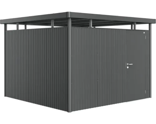 Magazie grădină Biohort HighLine H6 metal ușă standard 314,3x314,3 cm gri închis metalizat buc