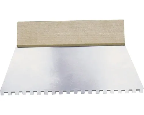 Șpaclu zimțat Hufa 250mm dinți 8x8mm, mâner din lemn buc