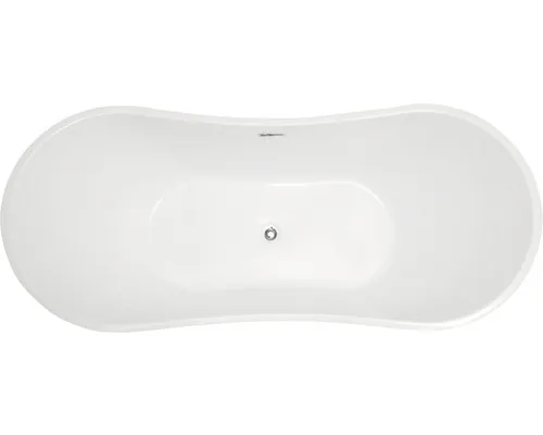 Cadă freestanding ovală Curve Max 180x72x71 cm acril alb FR13 buc