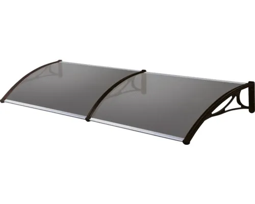 Copertină Esprit Daroni Napoli 180x80 cm brațe plastic maro policarbonat celular bronz 0,6 cm buc