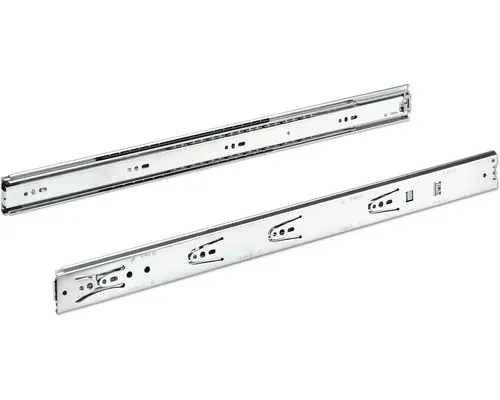 Glisiere tip șină cu bile Hettich KA4532 550mm, max. 35kg, cu amortizor, oțel cromat, 1 pereche buc