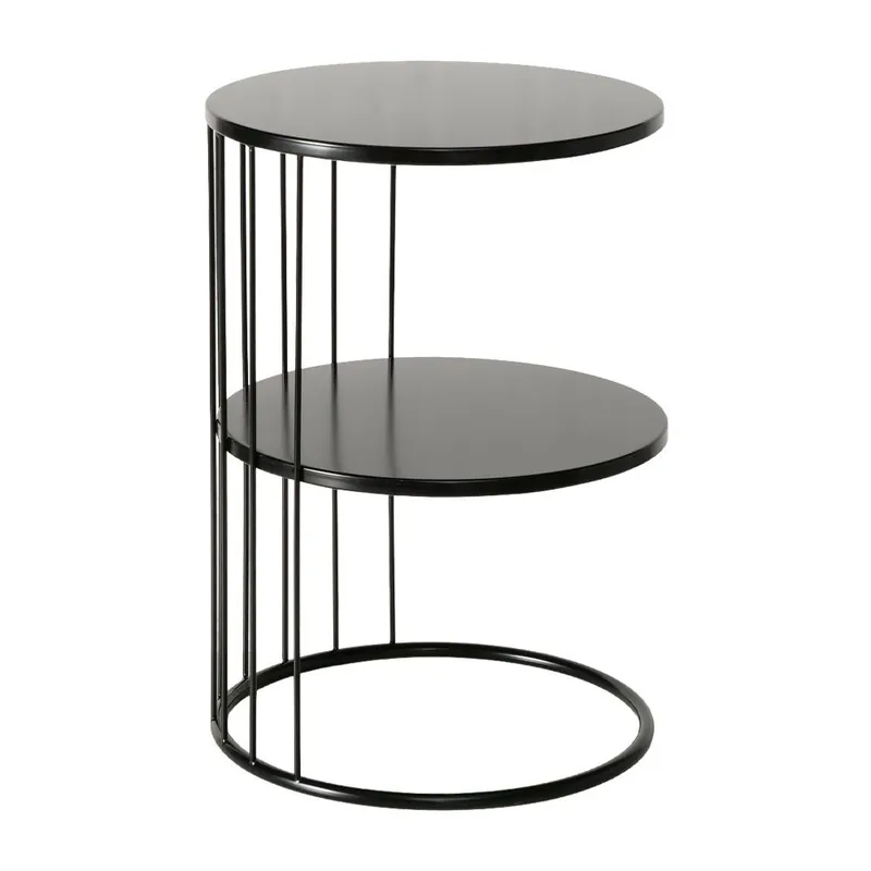 Masuta decorativa Inna, 36X52 cm, metal, negru