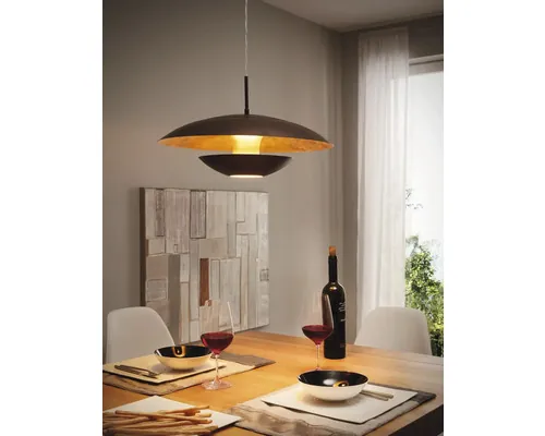Pendul Eglo Nuvano E27 max. 1x60W, maro/auriu buc