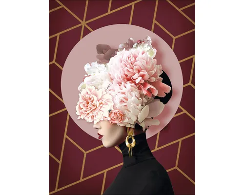 Tablou canvas Pure Living Flowers on her Face III 57x77 cm buc