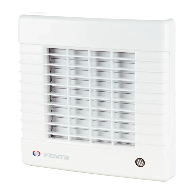 Ventilator baie, axial, Vents 100 MAV, cu jaluzele automate, cu intrerupator cu fir, plastic, IP24, 18 W, 2300 RPM, 98 mc/h, D 100 mm buc