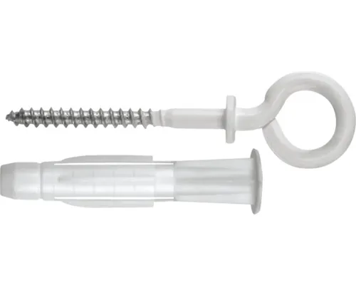 Dibluri plastic cu ochi alb Tox Pirat Will 8x51 mm, pachet 4 bucăți