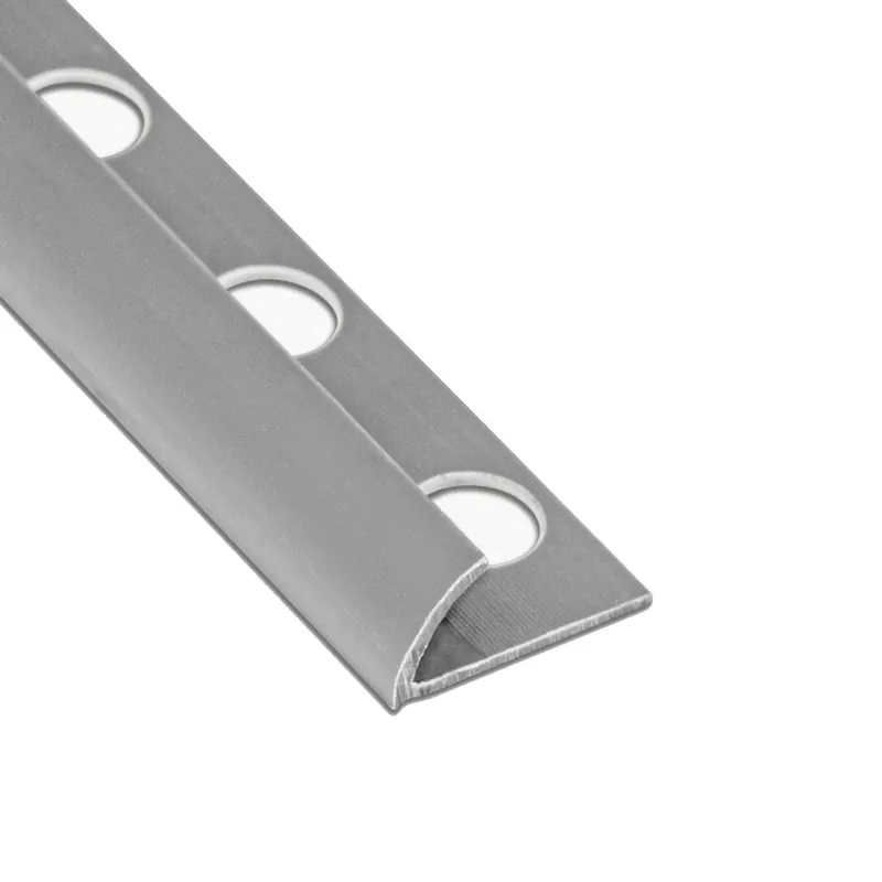 Profil PVC margine gresie si faianta uni, Light Grey 00085gc, gri, 8.5 mm, 2.6 m buc