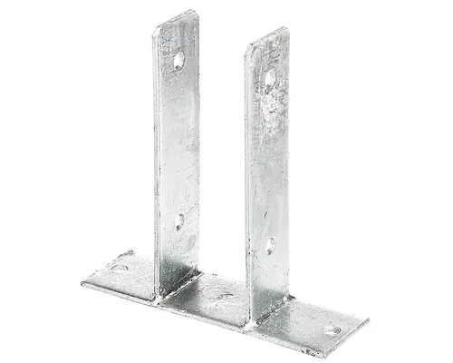 Suport stâlp tip U Kaiserthal 71x200 mm, zincat, fixare în șuruburi buc