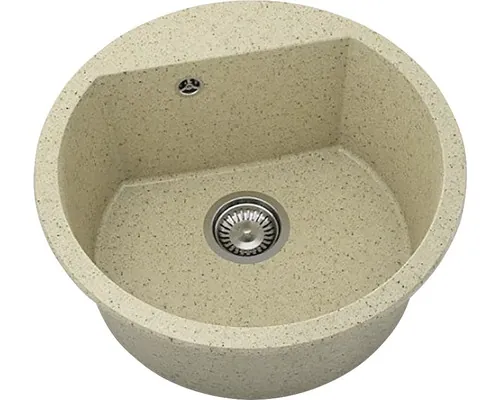 Chiuvetă bucătărie granixit 1 cuvă FAT Avangard 223 Ø51 cm fără picurător Aspen buc