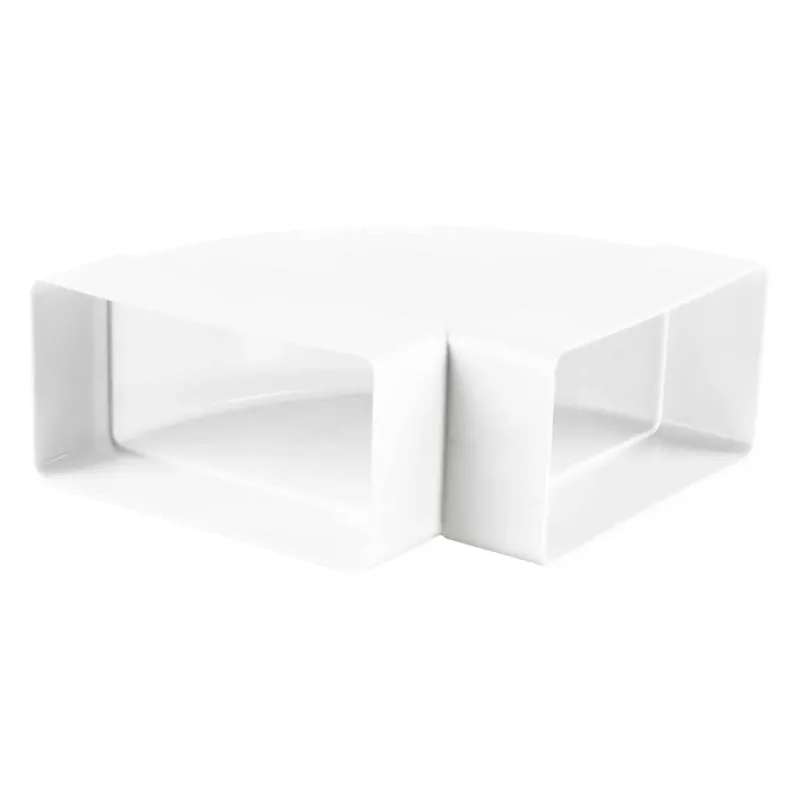 Cot tip canal plat, orizontal, Vents 7271P, PVC, 90 grade, 120 x 60 mm buc