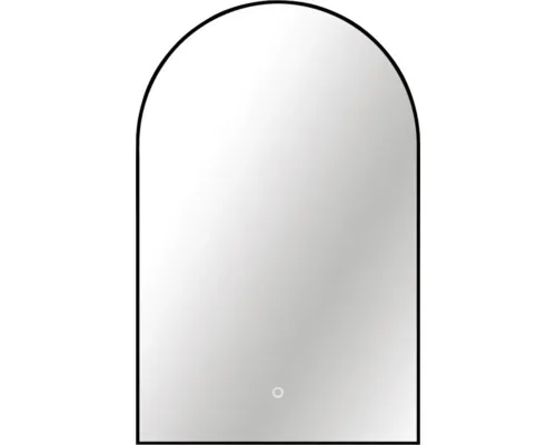 Oglindă baie cu LED Cordia Portal Line Backlight 50x80 cm ramă neagră IP 44 buc