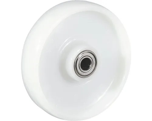 Roată poliamidă Tarrox Ø200mm, butuc Ø20x54 mm, culoare albă, cu rulment buc