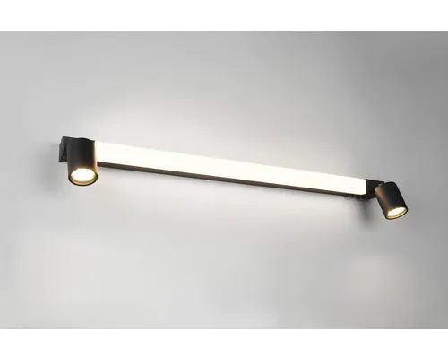 Aplică baie de perete cu LED integrat Trio Emrico 9W, lumină reglabilă 1200 lumeni IP44 buc