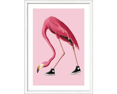 Tablou înrămat Pure Living Flamingo With Sneakers 53x73 cm buc