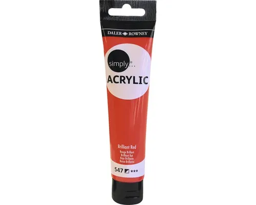 Culoare acrilică Simply 547 Billiant Red 75 ml buc