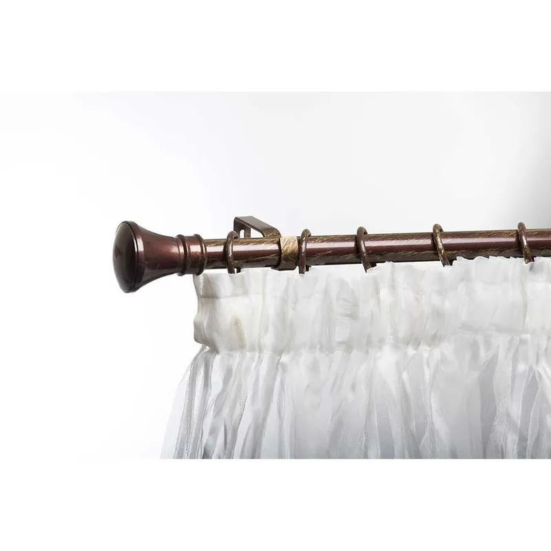 Galerie metalica extensibila, accesorii incluse kit gal.ext.ø25/22 Tiara 120-240cm maro-auriu