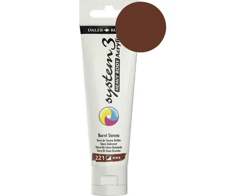 Culoare acrilică System3 Heavy Body 221 Burnt Siena 59 ml buc