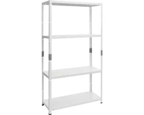 Raft metalic Kovona Pixi 750x300x1500 mm, max. 50 kg/poliță, montaj rapid cu cleme, argintiu buc