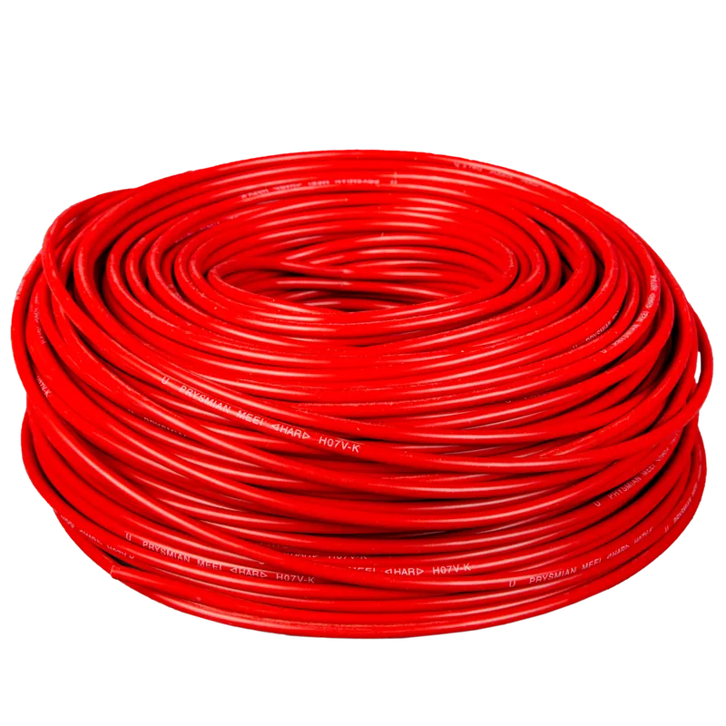 Cablu electric MYF (H05V-K) 4 mmp, izolatie PVC, rosu